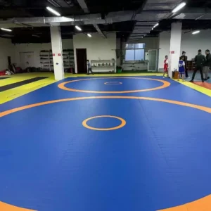 XPE roll-out mat for wrestling and martial arts training