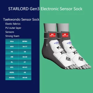 Electronic taekwondo socks product view