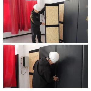 Installeer gymwandbekleding
